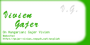 vivien gajer business card